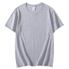 Solid Color T-shirt 8 Colors 2023 New Short Sleeve Men's/Women's Heavy Pound 220g Cotton White Crewneck Loose Top S-4XL