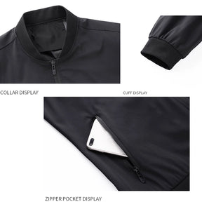 Newest Spring Jacket Men Casual Jacket Zipper Pocket Bomber Jacket Men's Jackets Slim Fit Luxury Baseball Coats L-3XL Outerwear