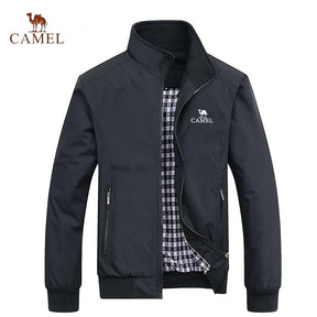 Embroidered CAMEL Spring and Autumn Casual Solid Color Fashion Slim Fit Bomb Jacket Jacket Baseball Jacket Men's Jacket M-6XL