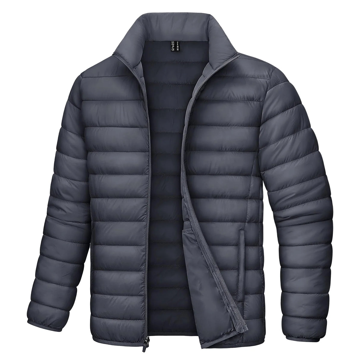MAGCOMSEN Lightweight Puffer Jacket Mens Winter Thermal Warm Quilted Coat Waterproof Windproof Puffy Jackets Male Windbreaker
