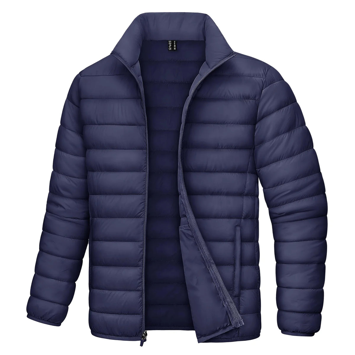 MAGCOMSEN Lightweight Puffer Jacket Mens Winter Thermal Warm Quilted Coat Waterproof Windproof Puffy Jackets Male Windbreaker