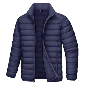MAGCOMSEN Lightweight Puffer Jacket Mens Winter Thermal Warm Quilted Coat Waterproof Windproof Puffy Jackets Male Windbreaker