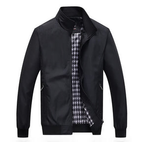 Spring and Autumn Men's Coat Fashion Trend Casual Jacket Large Loose Cardigan Middle aged Dad's Fashion Baseball Jacket