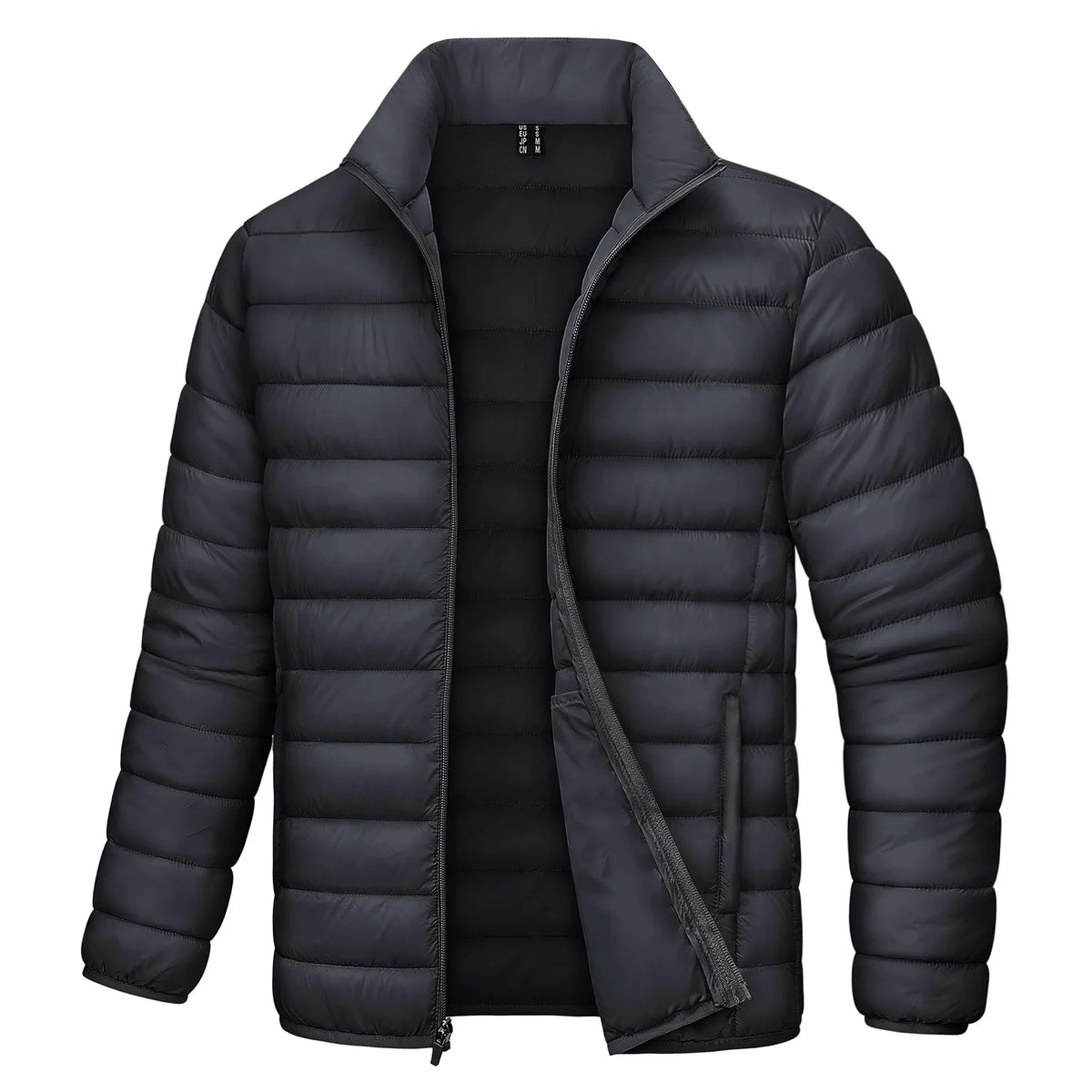 MAGCOMSEN Lightweight Puffer Jacket Mens Winter Thermal Warm Quilted Coat Waterproof Windproof Puffy Jackets Male Windbreaker