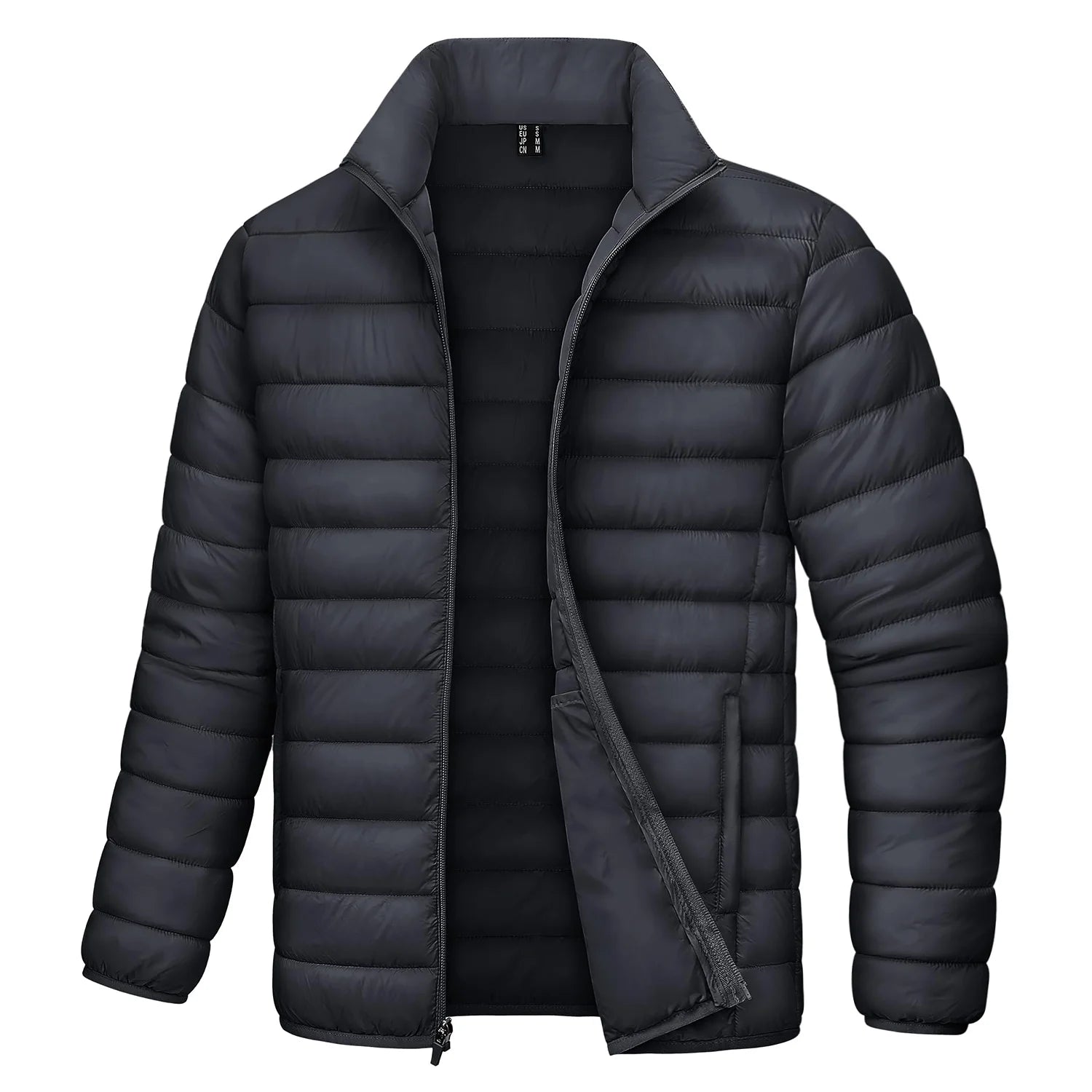 MAGCOMSEN Lightweight Puffer Jacket Mens Winter Thermal Warm Quilted Coat Waterproof Windproof Puffy Jackets Male Windbreaker