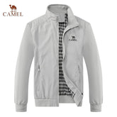 Embroidered CAMEL Spring and Autumn Casual Solid Color Fashion Slim Fit Bomb Jacket Jacket Baseball Jacket Men's Jacket M-6XL