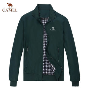 Embroidered CAMEL Spring and Autumn Casual Solid Color Fashion Slim Fit Bomb Jacket Jacket Baseball Jacket Men's Jacket M-6XL