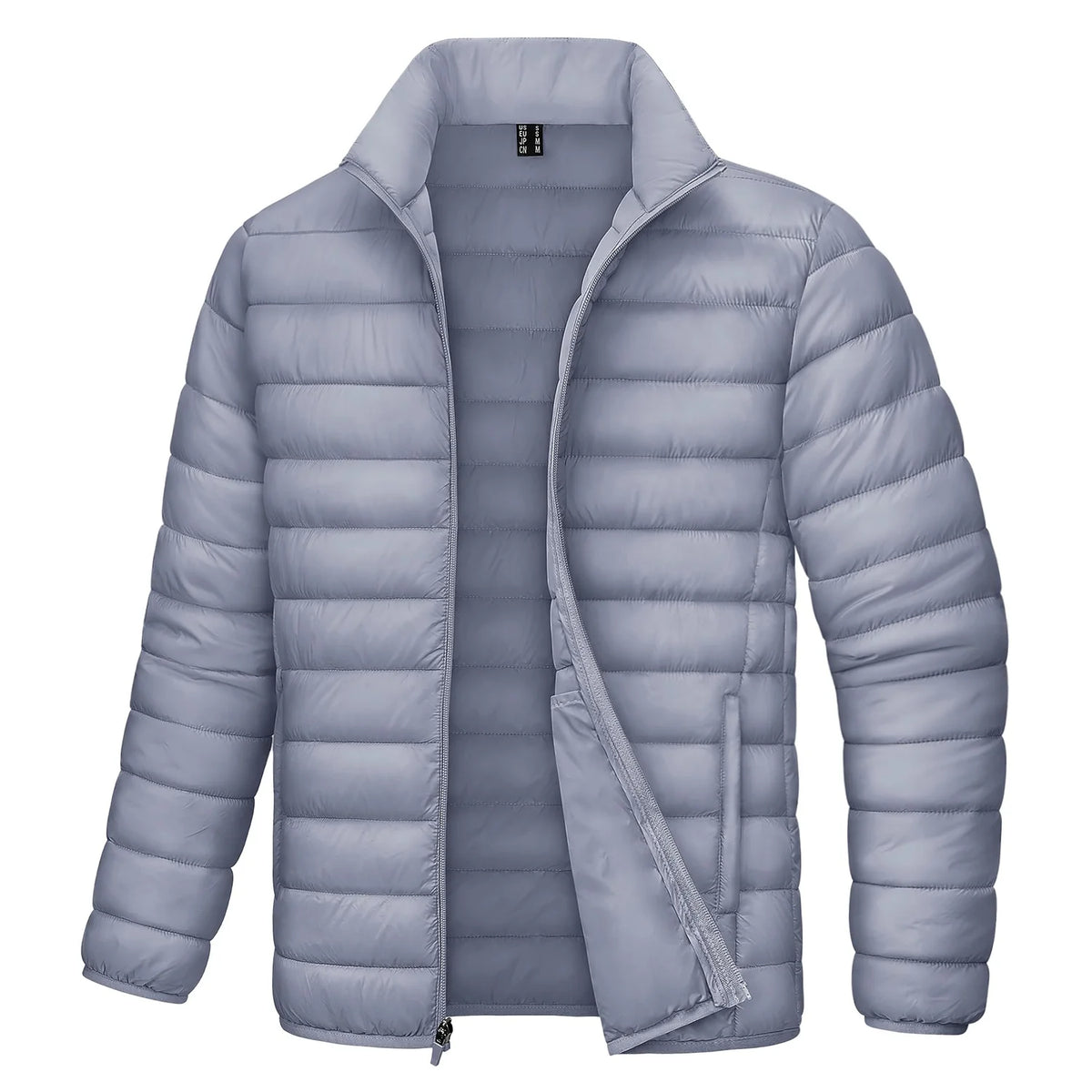 MAGCOMSEN Lightweight Puffer Jacket Mens Winter Thermal Warm Quilted Coat Waterproof Windproof Puffy Jackets Male Windbreaker