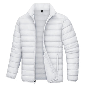 MAGCOMSEN Lightweight Puffer Jacket Mens Winter Thermal Warm Quilted Coat Waterproof Windproof Puffy Jackets Male Windbreaker